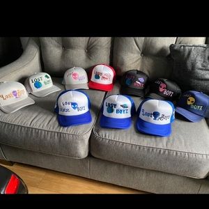 222Lostboys is my clothing brand and these are trucker hats I have available‼️